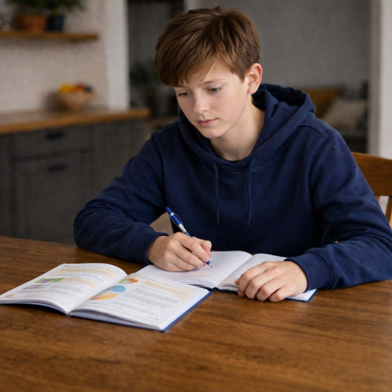 Leerling maakt samenvatting